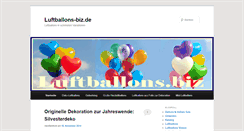 Desktop Screenshot of luftballons-biz.de