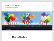 Tablet Screenshot of luftballons-biz.de